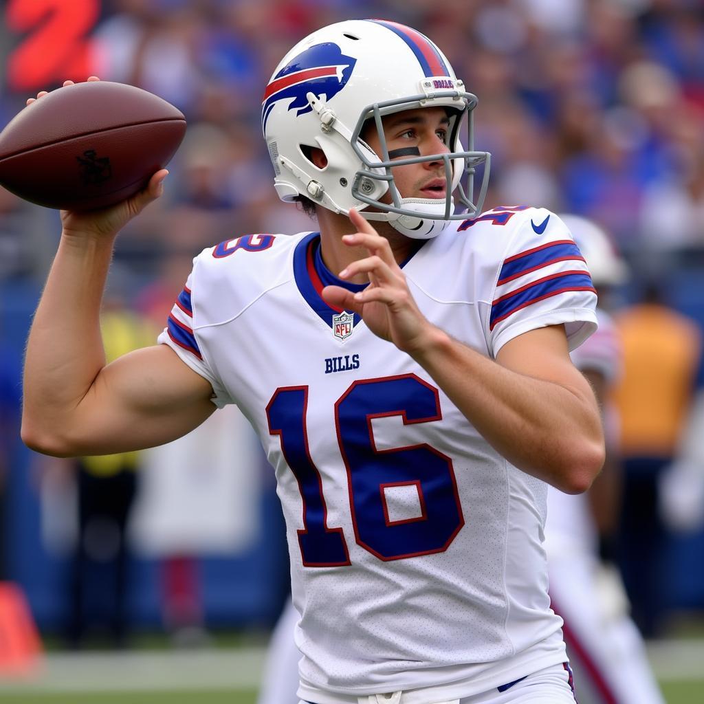 Ase Keenum playing for the Buffalo Bills