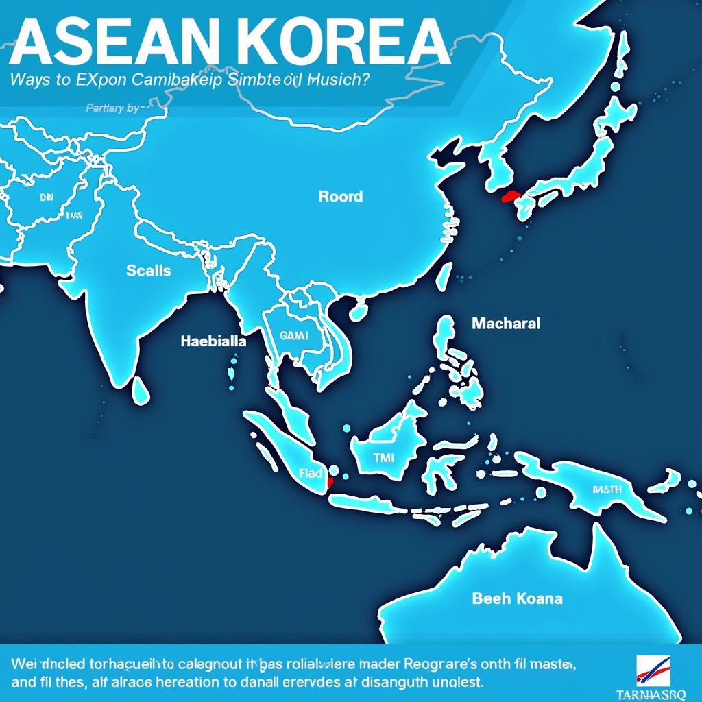 ASEAN-Korea Economic Cooperation: A visual representation of trade flows and investment between the two regions