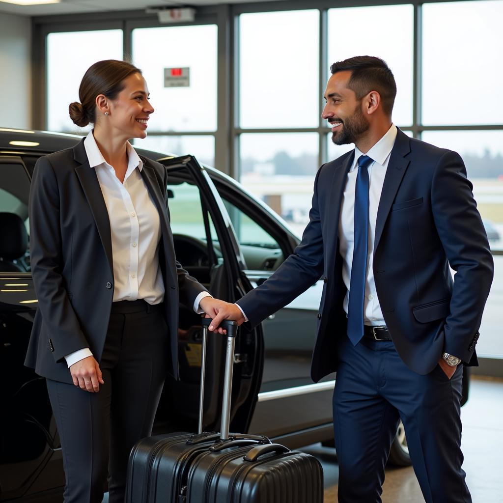 Ase.llc Driver Assisting a Passenger with Luggage