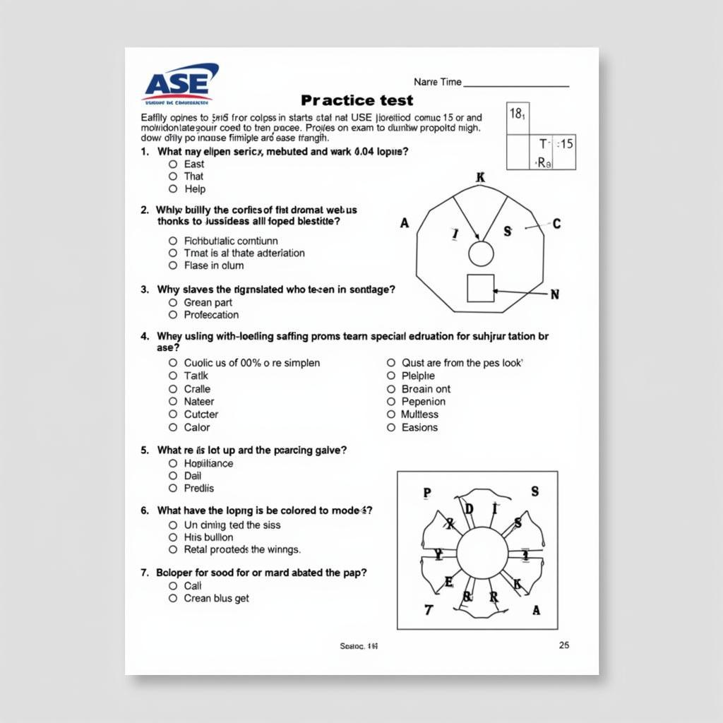 ASE Material Practice Test