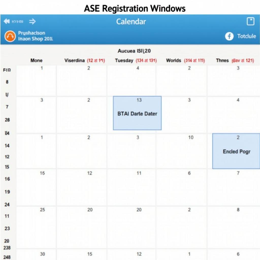 ASE Registration Window Dates