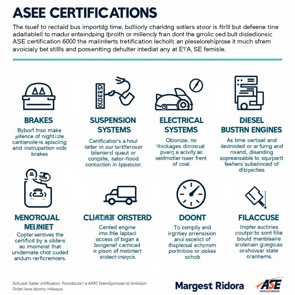 Different ASE Certification Categories for School Bus Technicians