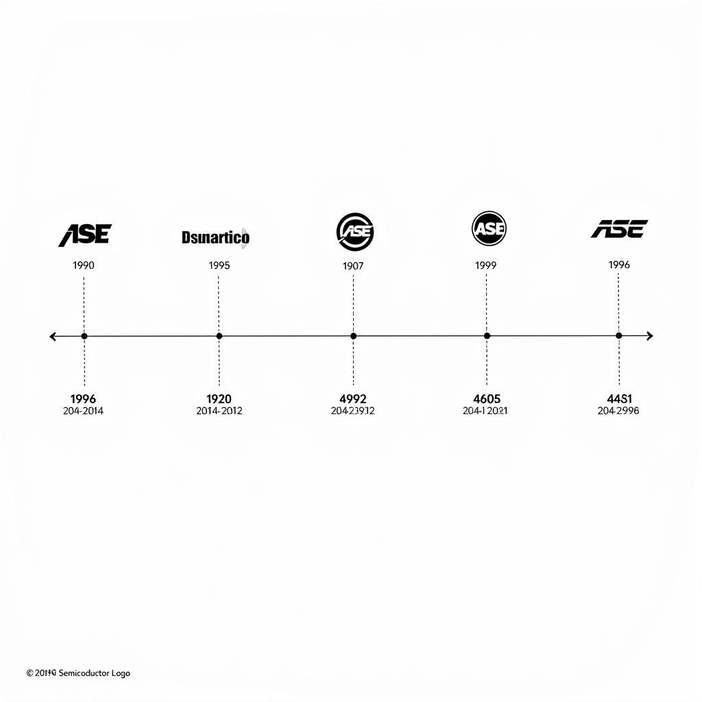 ASE Semiconductor Logo Evolution