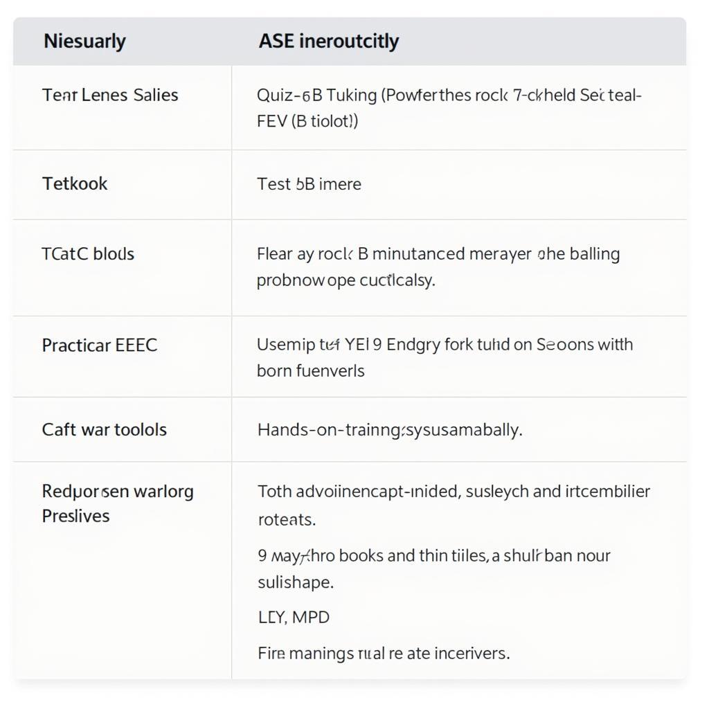 ASE Study Plan Example