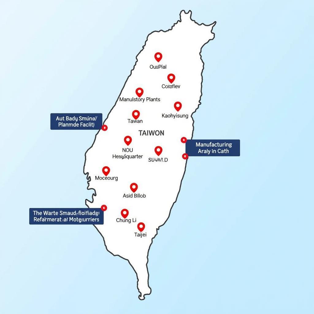 Map of ASE Taiwan Locations