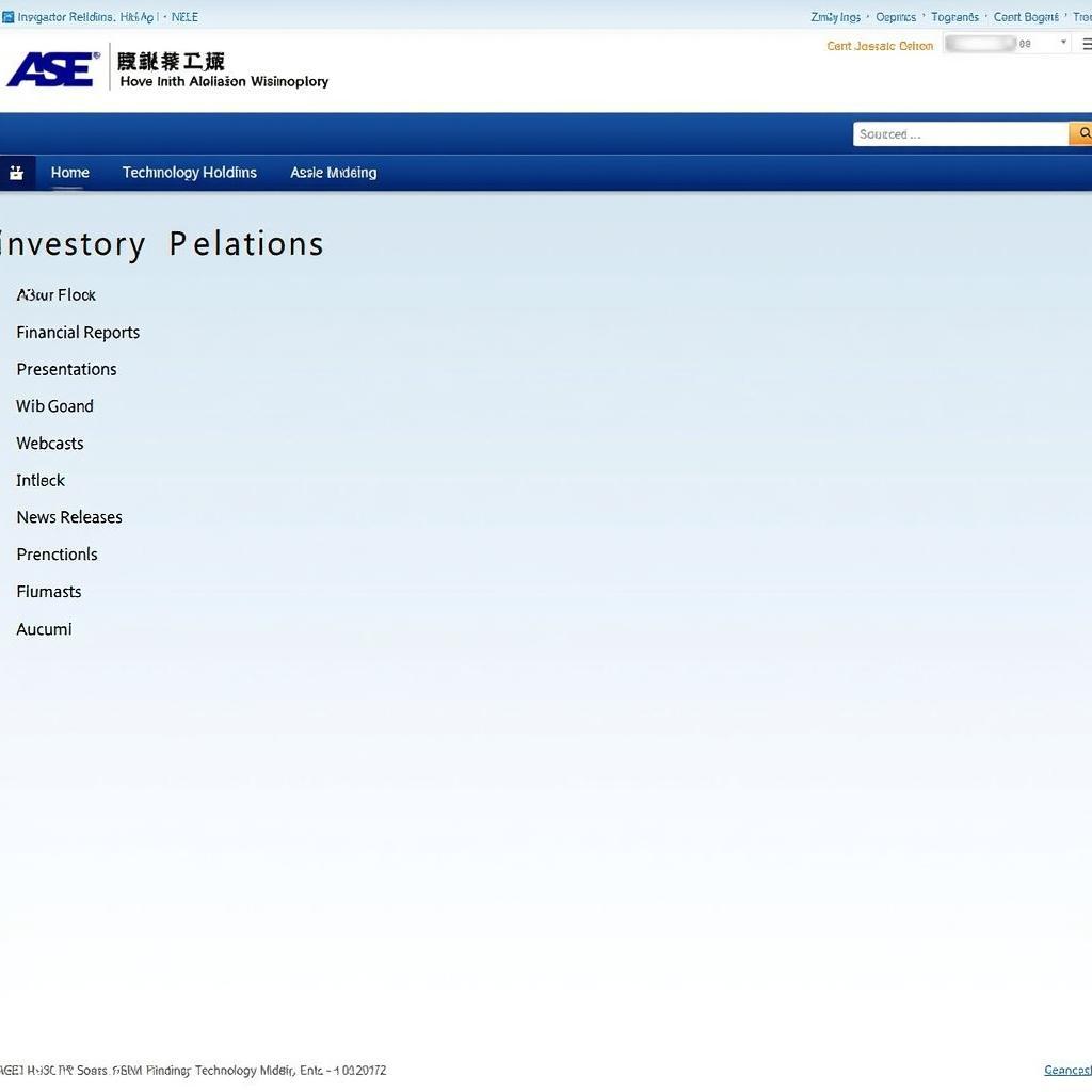 ASE Technology Holding Investor Relations: Online Resources