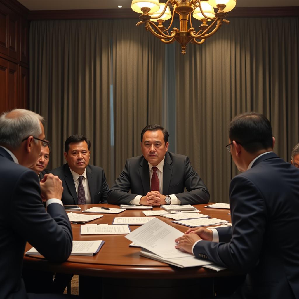 Ase Wang and Bank Representatives Meeting