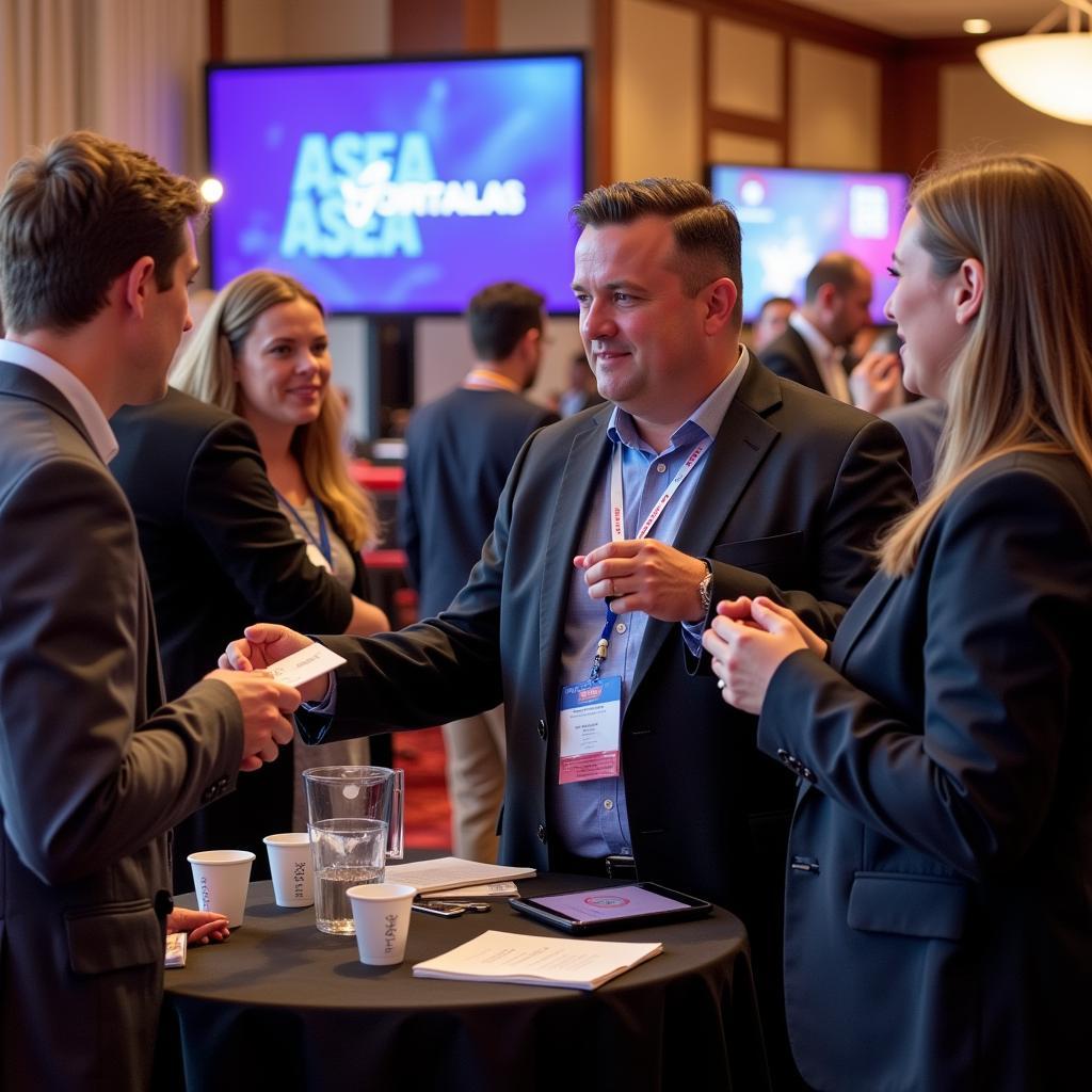 Attendees networking at the ASEA Convention in Dallas