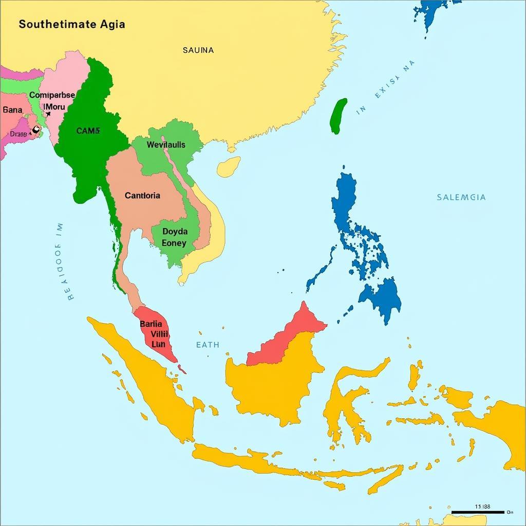 Economic Activity Map of Southeast Asia