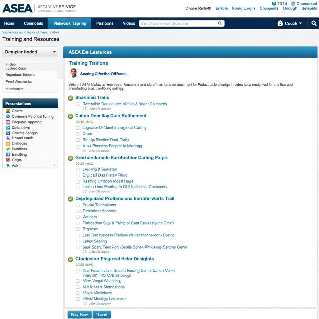 ASEA My Back Office Training Resources