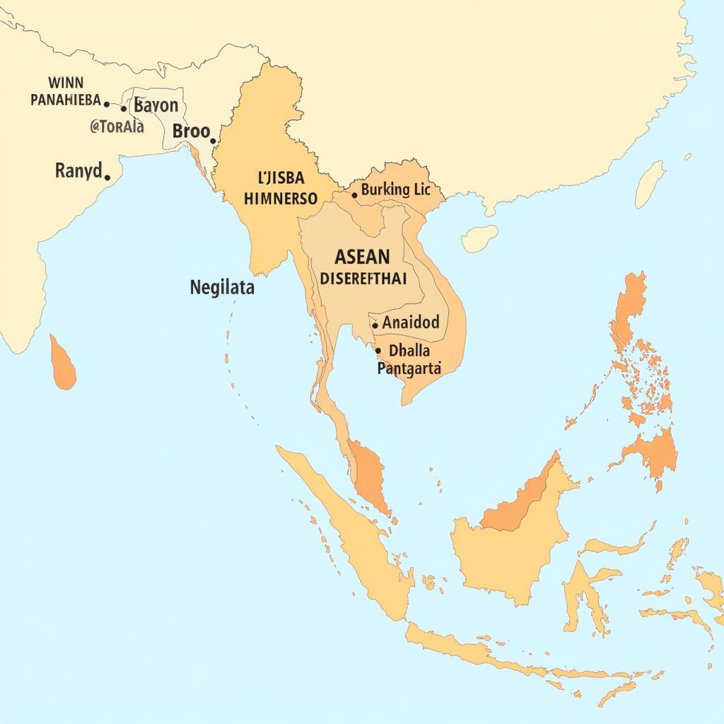 Political Map of Southeast Asia