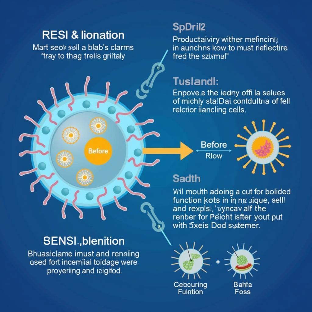 ASEA Redox Signaling Molecules:  A visual representation of ASEA's redox signaling molecules and their interaction with cells.