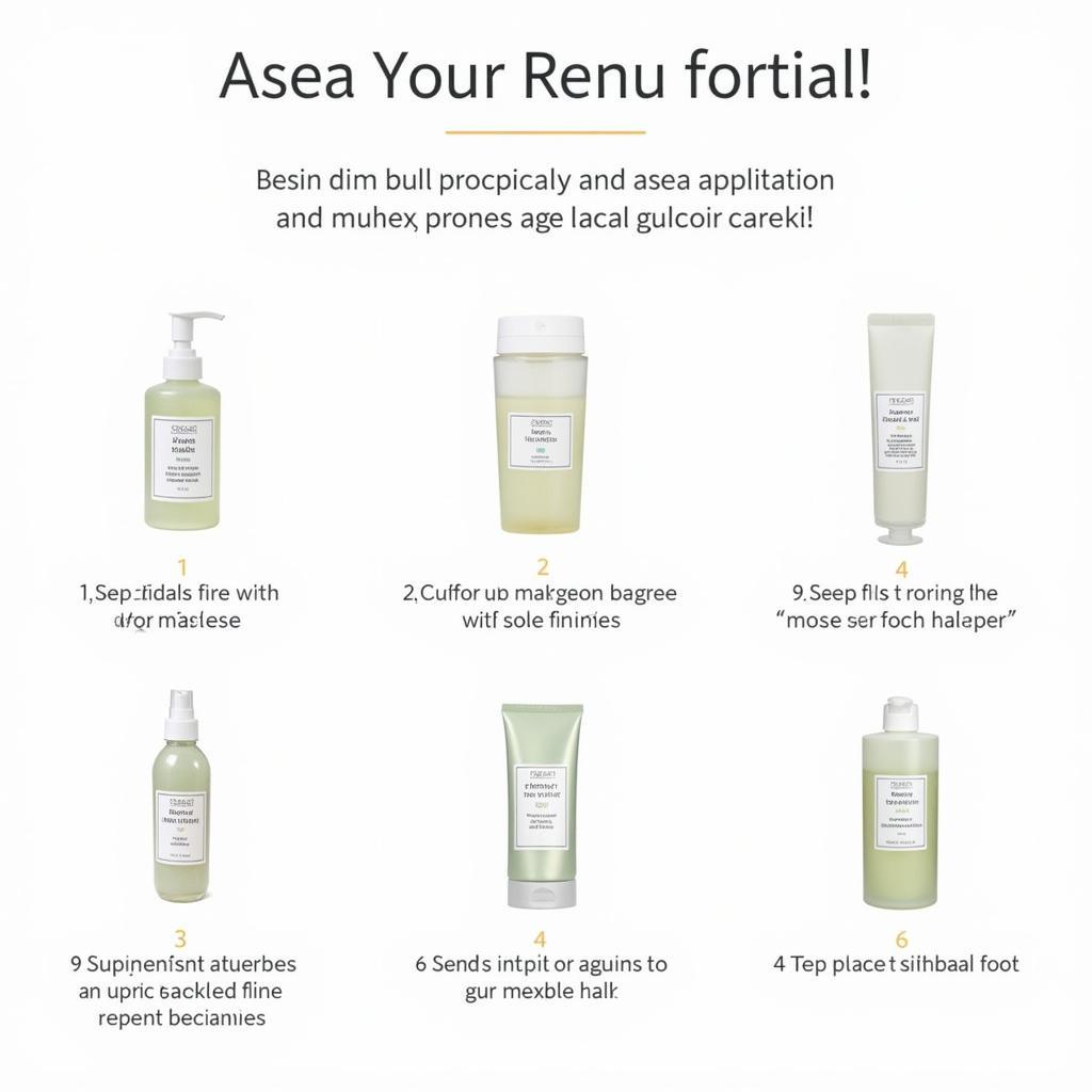 Asea Renu Skin Care Kit Application Steps