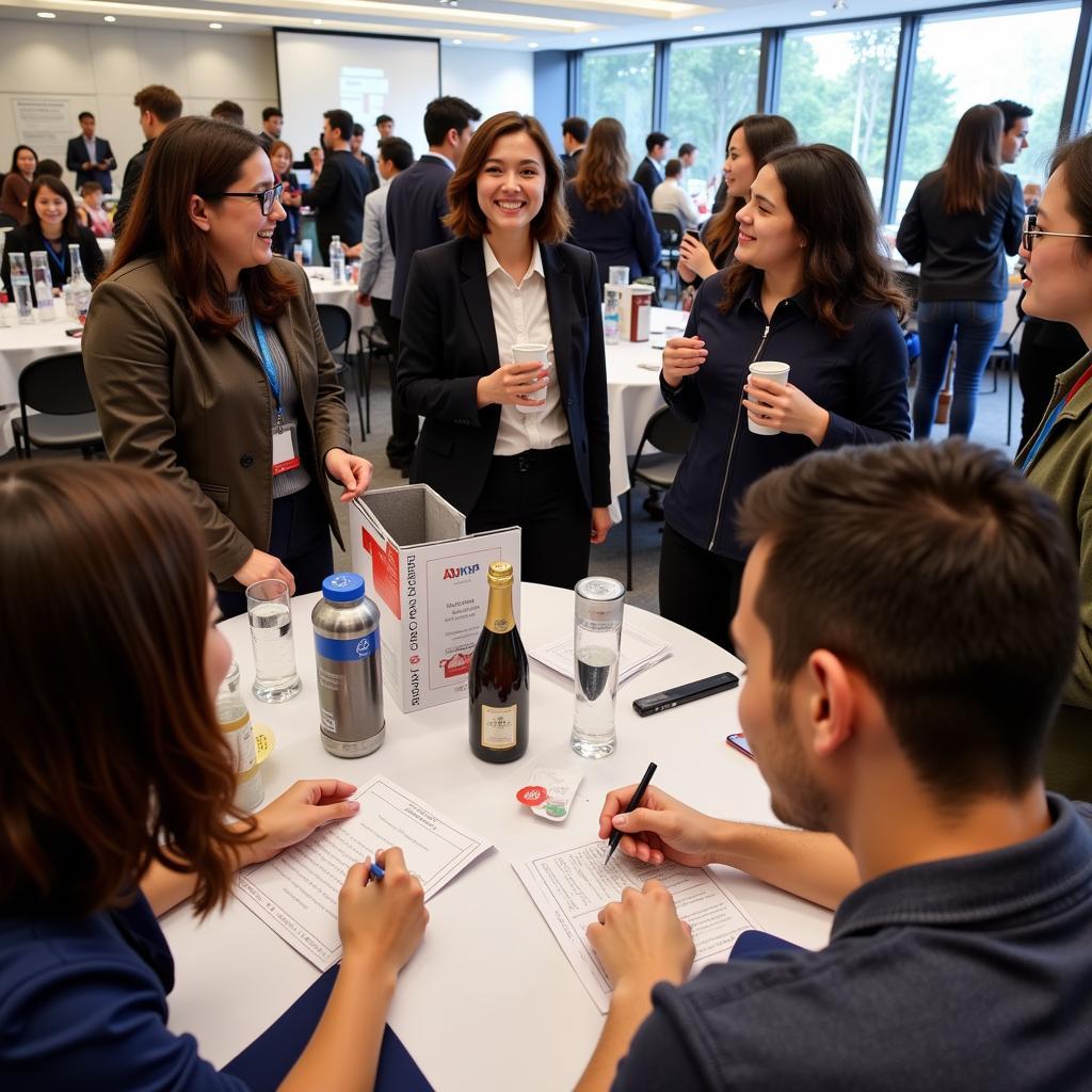 Students networking during ASEA UNINET Students Week