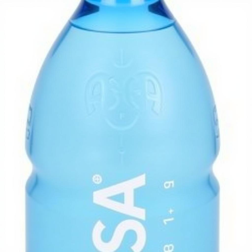 Close-up of an ASEA water bottle