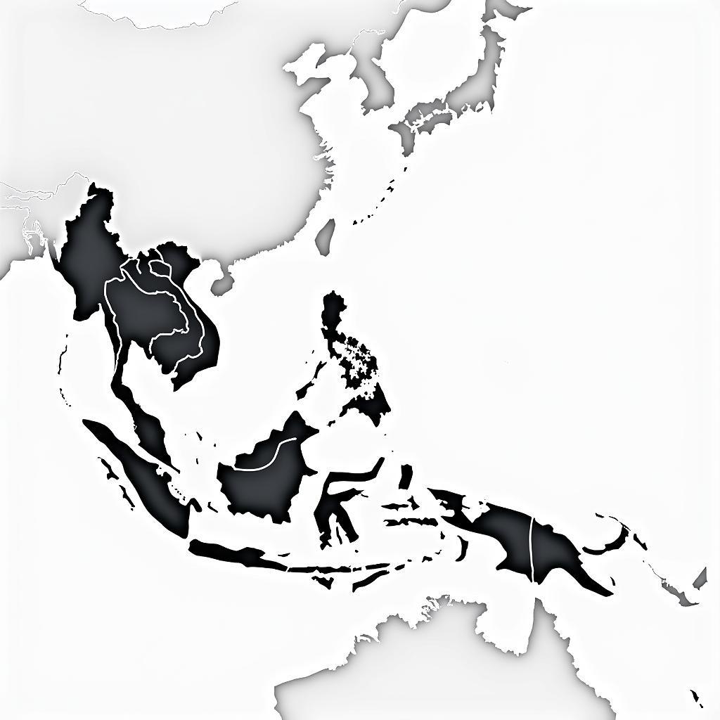 ASEAN 10 Plus 1 Dialogue Partners Map