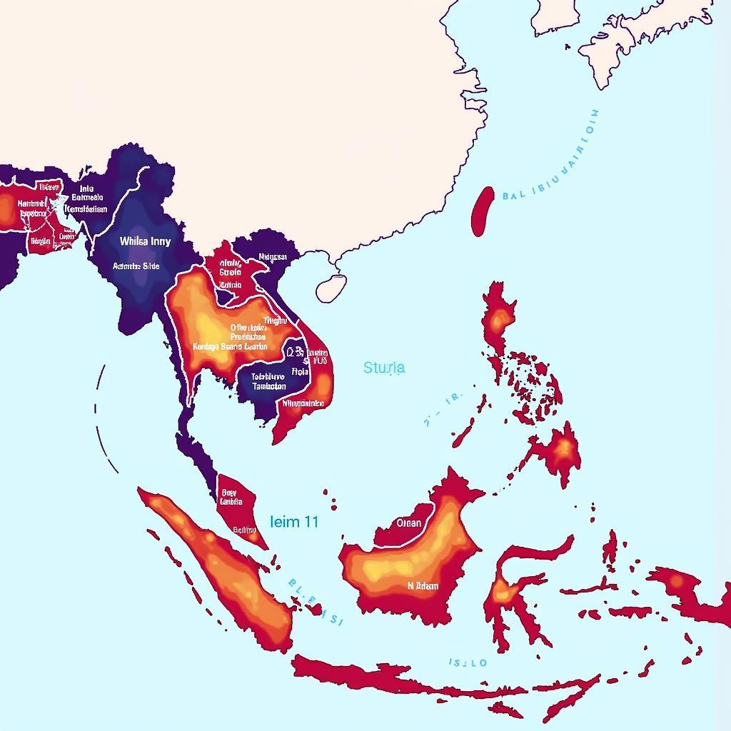 ASEAN 2017 Population Distribution Map