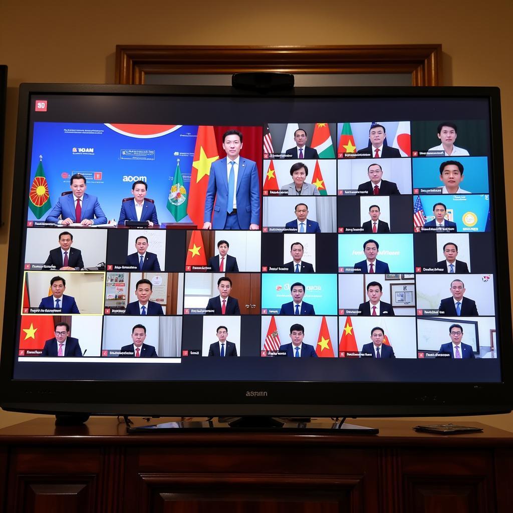 ASEAN leaders meeting virtually during Vietnam's 2020 Chairmanship to discuss COVID-19 response.