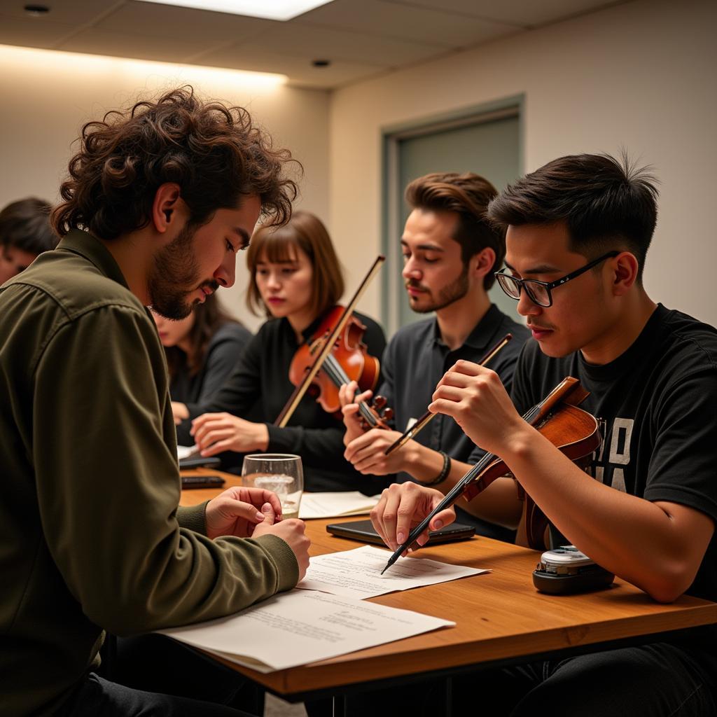 A music workshop focusing on the fusion of Asean and Afro musical traditions in NYC