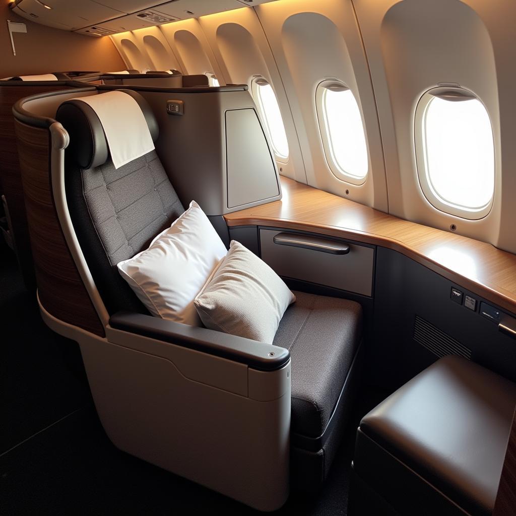 Luxurious Business Class Seats on an ASEAN Airline