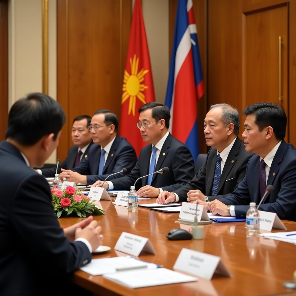 ASEAN Leaders at a Summit discussing appointments and regional cooperation