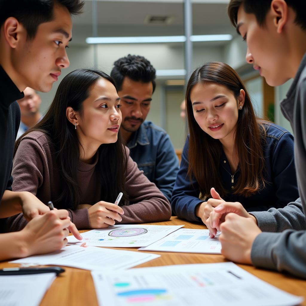 ASEAN-Australia Education Collaboration:  Students from both regions participating in a joint learning program.