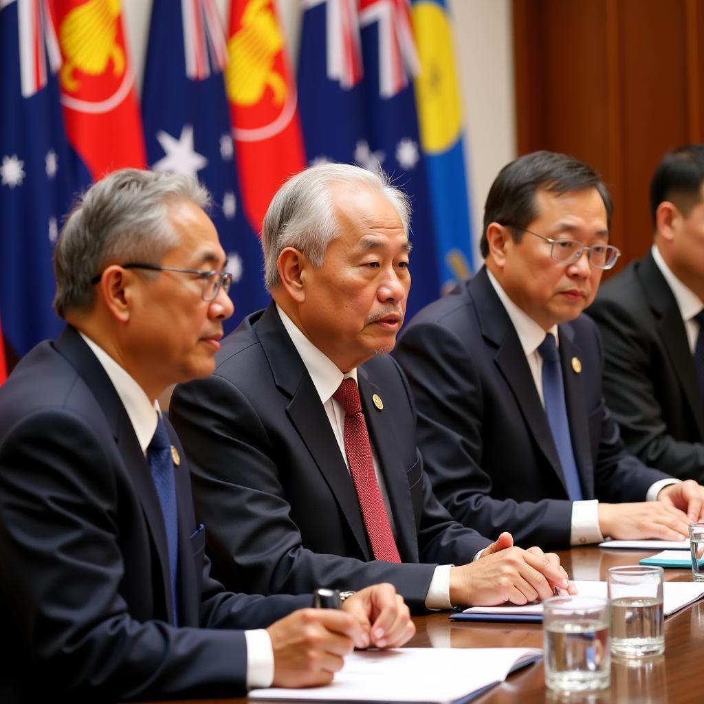 ASEAN and Australian leaders meeting at the 2016 summit