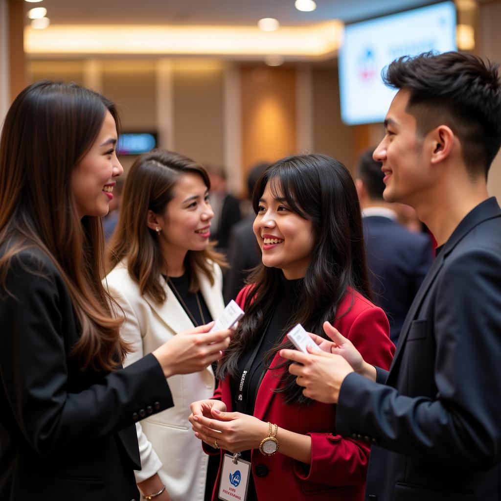 Young delegates networking at the ASEAN Australia Youth Summit.