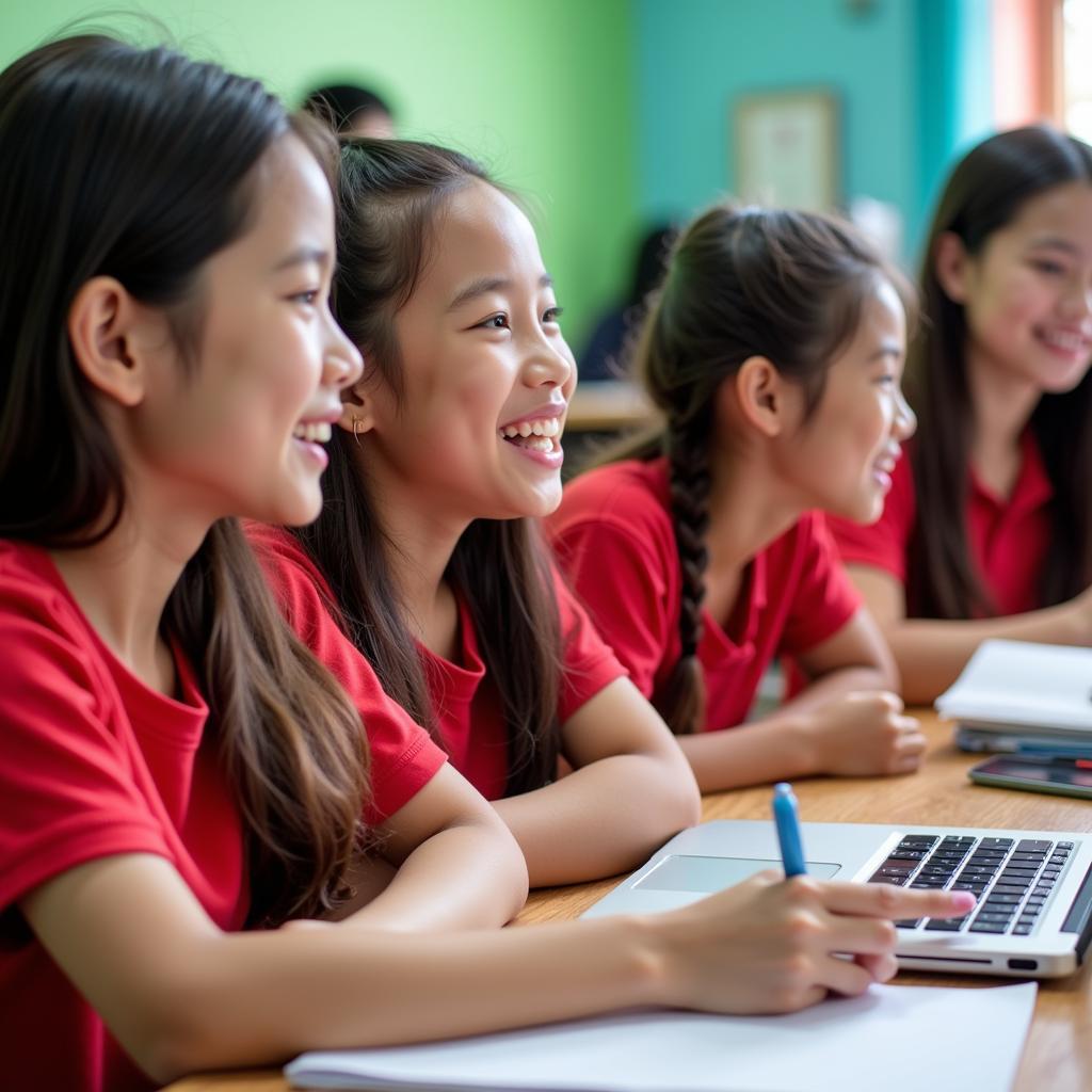 Students Having Fun While Learning at an ASEAN Summer Camp