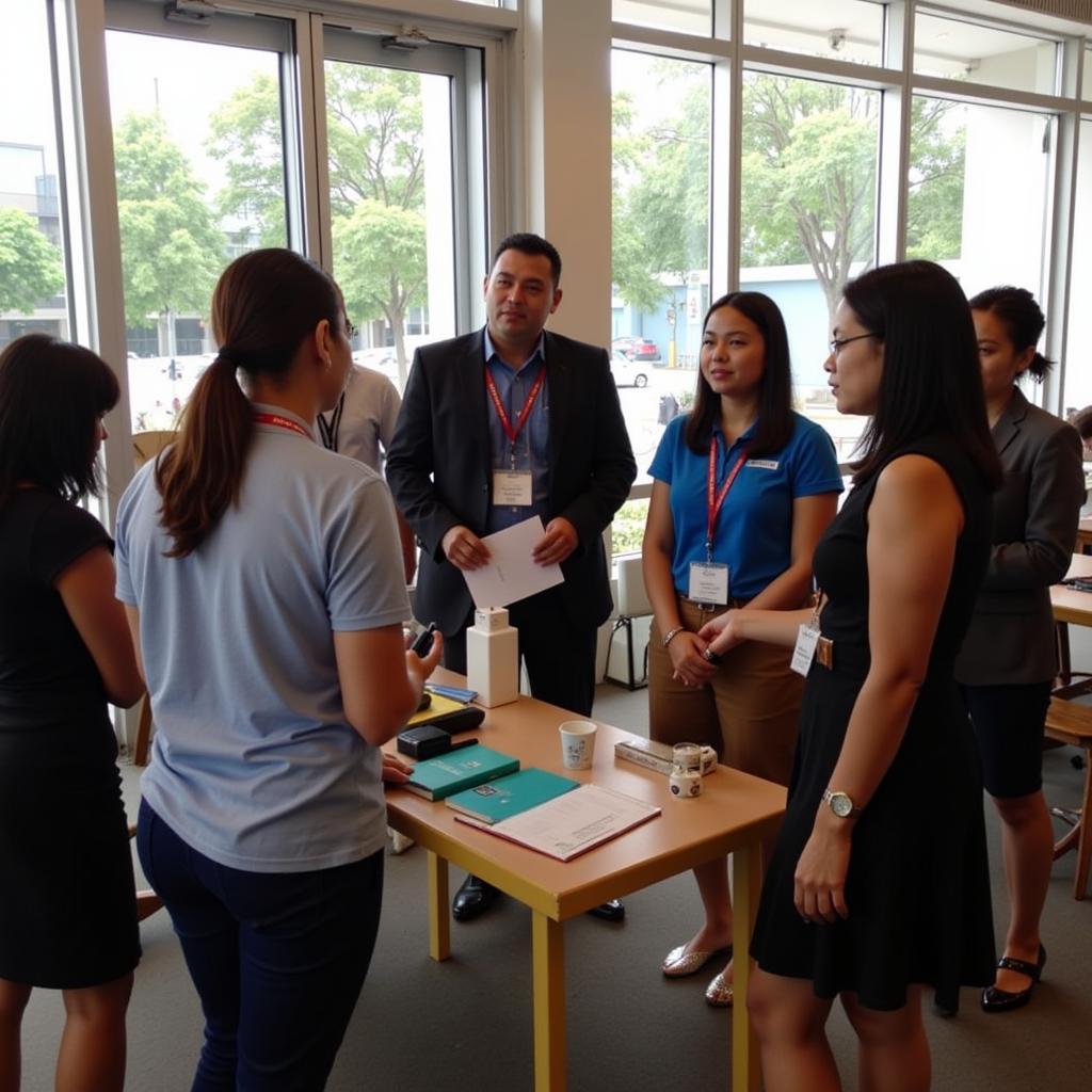 Attendees being interviewed at the ASEAN Career Fair 2017