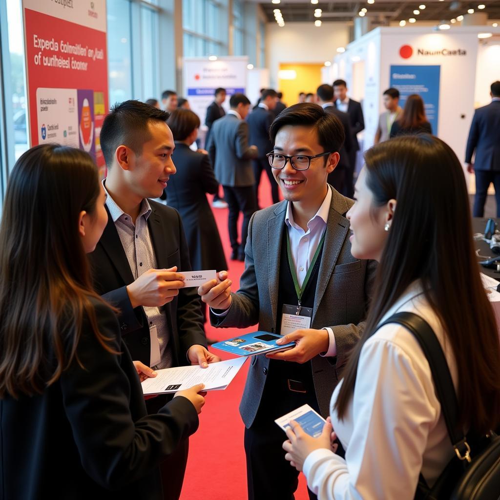 Attendees networking at the ASEAN Career Fair 2019