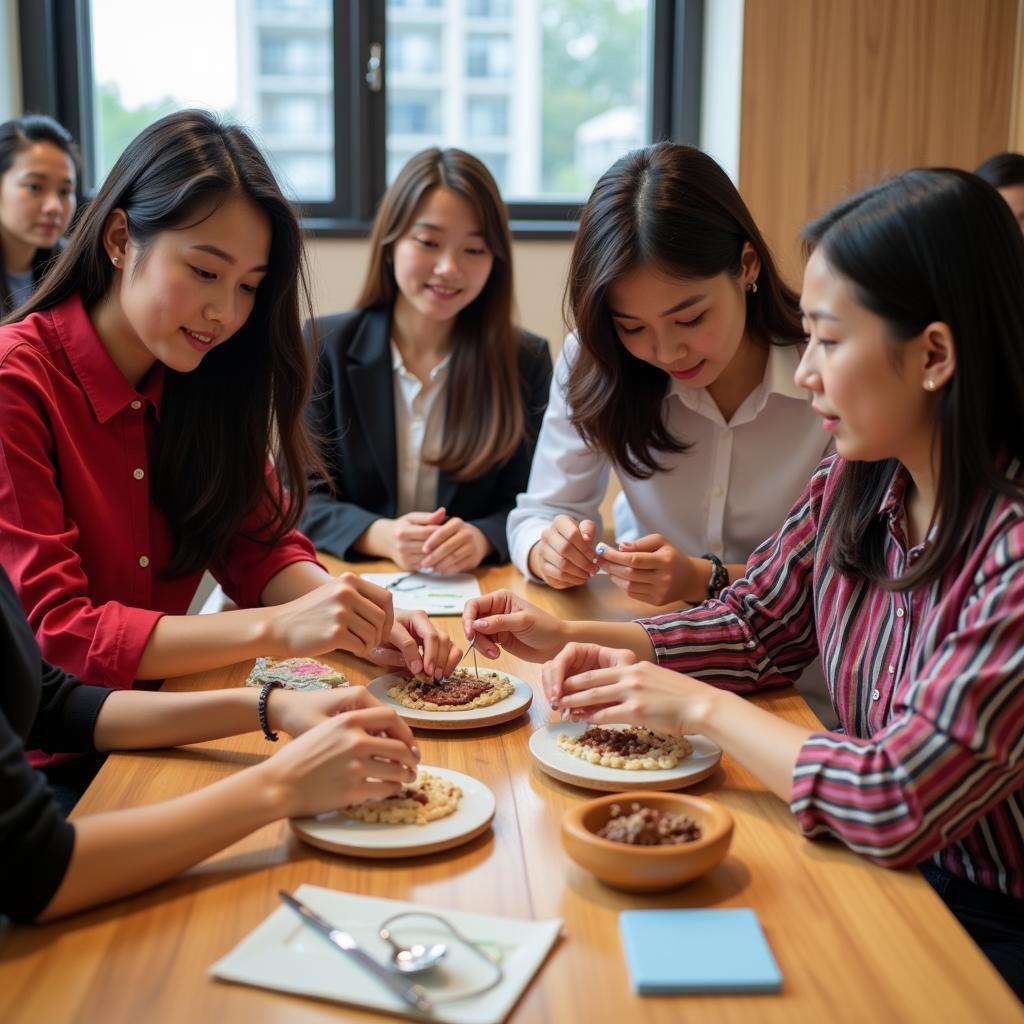 Participants in a cultural exchange program between ASEAN and China