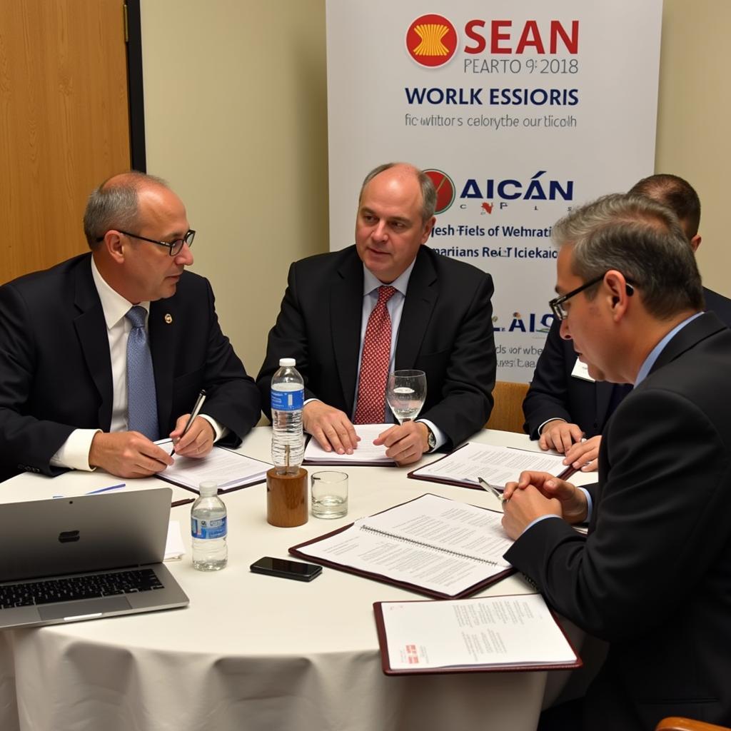 Business Meeting at ASEAN Conference Worcester