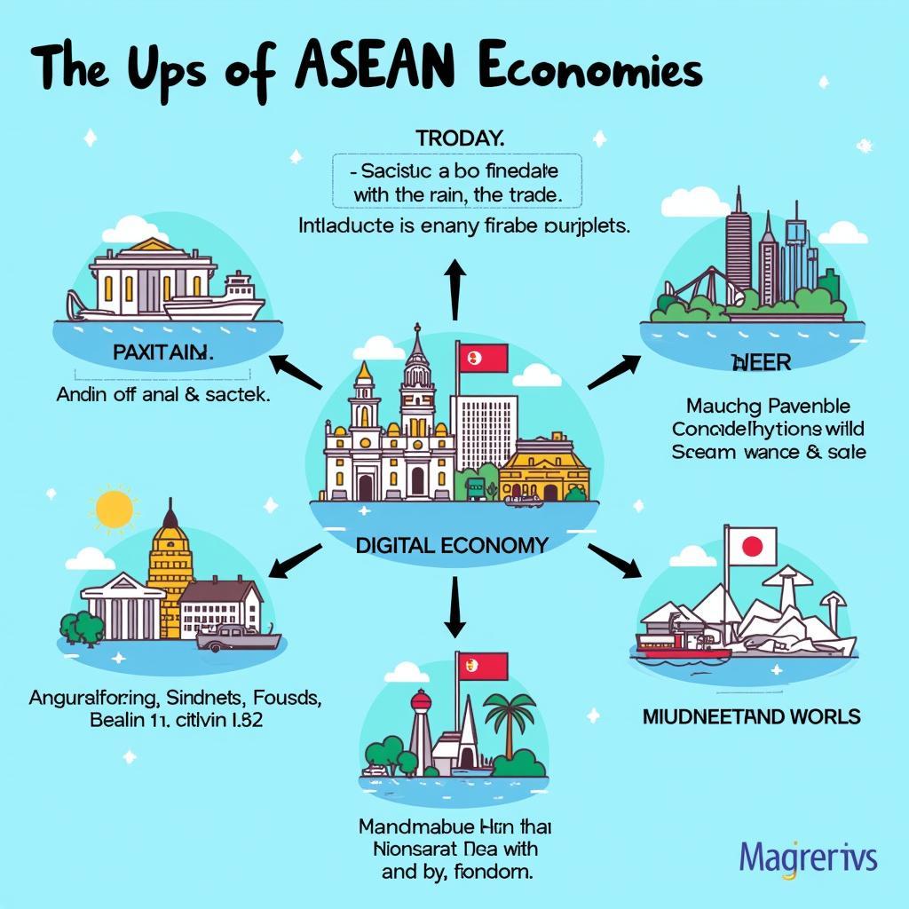 Visual representation of ASEAN Economic Cooperation