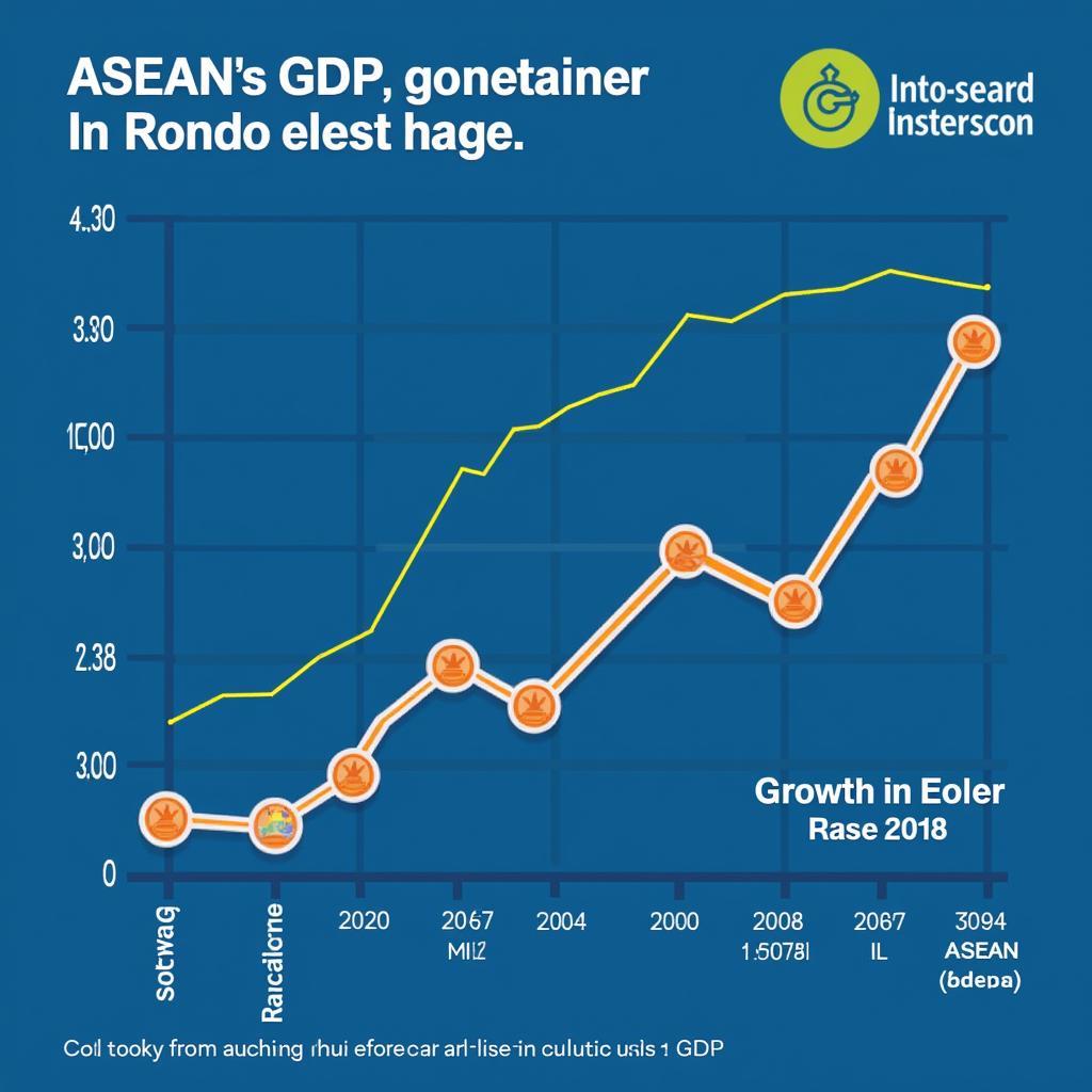 ASEAN Economic Growth Chart Showing Upward Trend