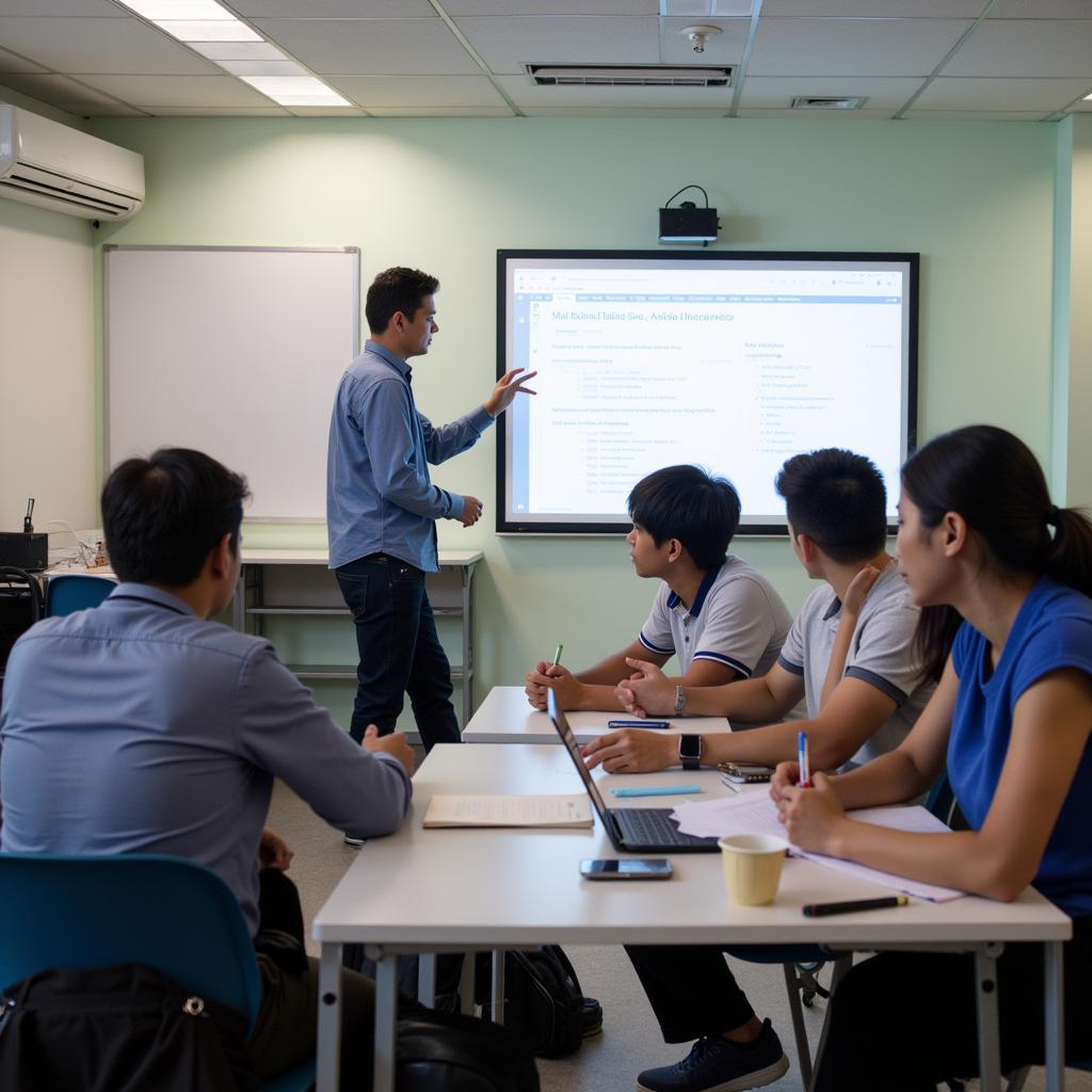 Participants engaged in a workshop hosted by the ASEAN Engineers Club Darlington