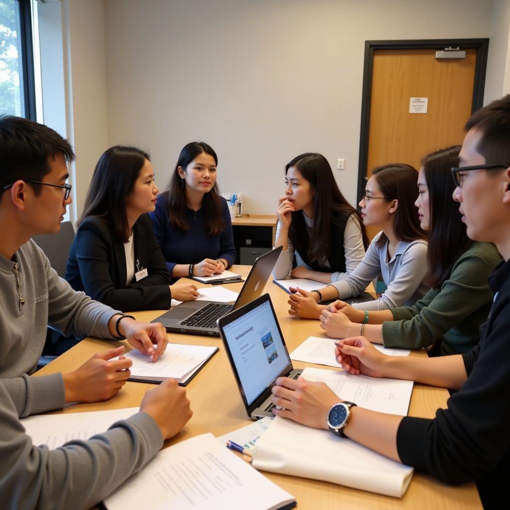 ASEAN Fellowship Participants Engaging in a Collaborative Workshop