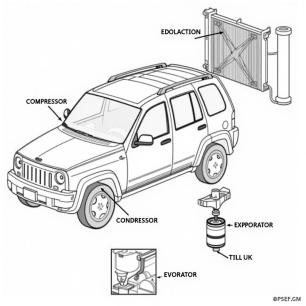 Jeep Liberty 2005 AC System in ASEAN Climate