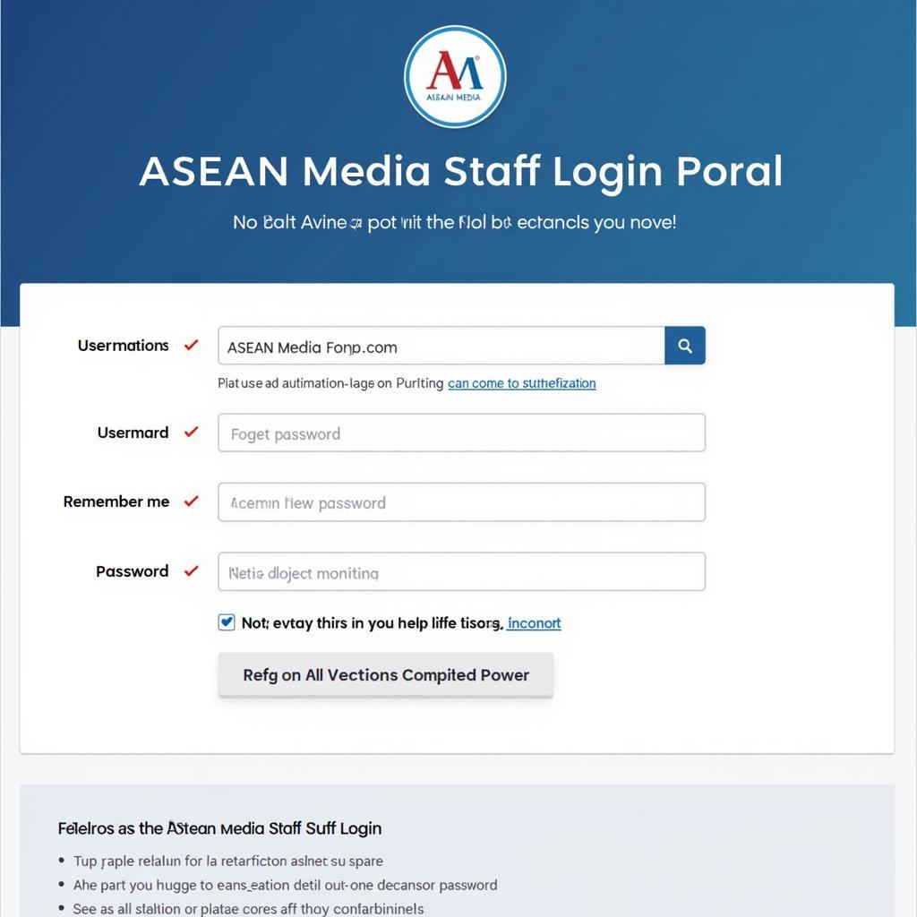 ASEAN Media Staff Login Portal