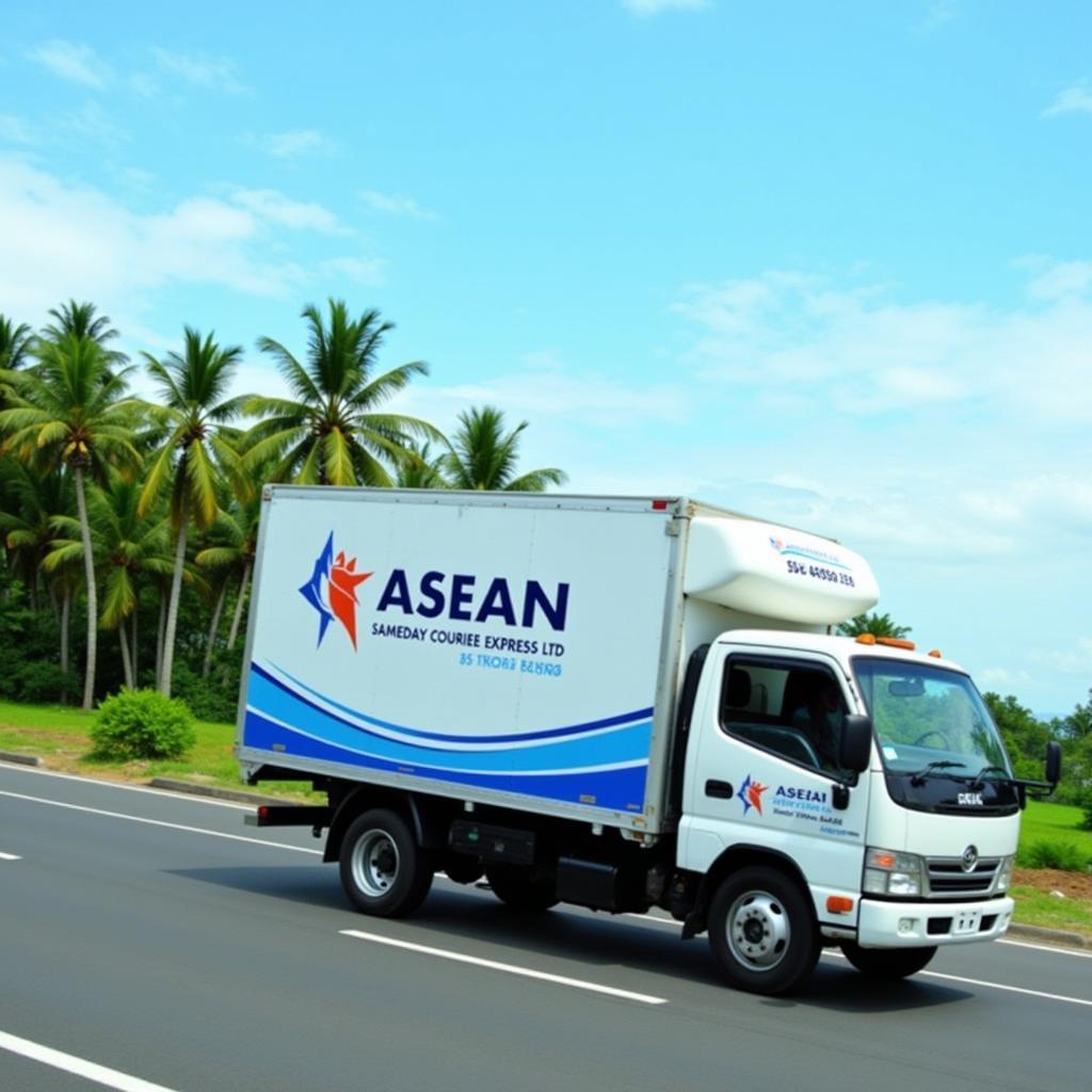 Asean Sameday Courier Express Ltd Delivery Truck