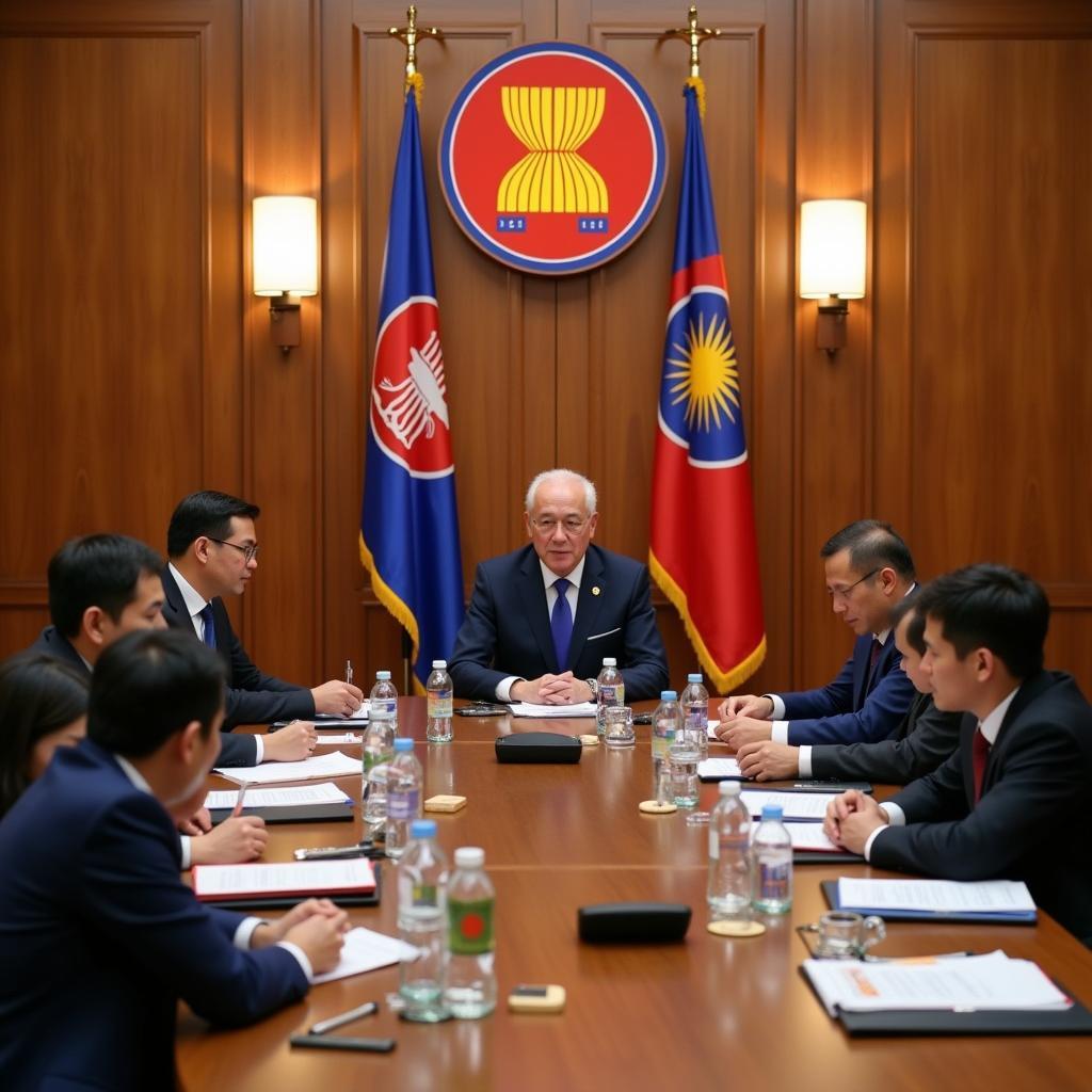 ASEAN Secretary-General meeting with delegates