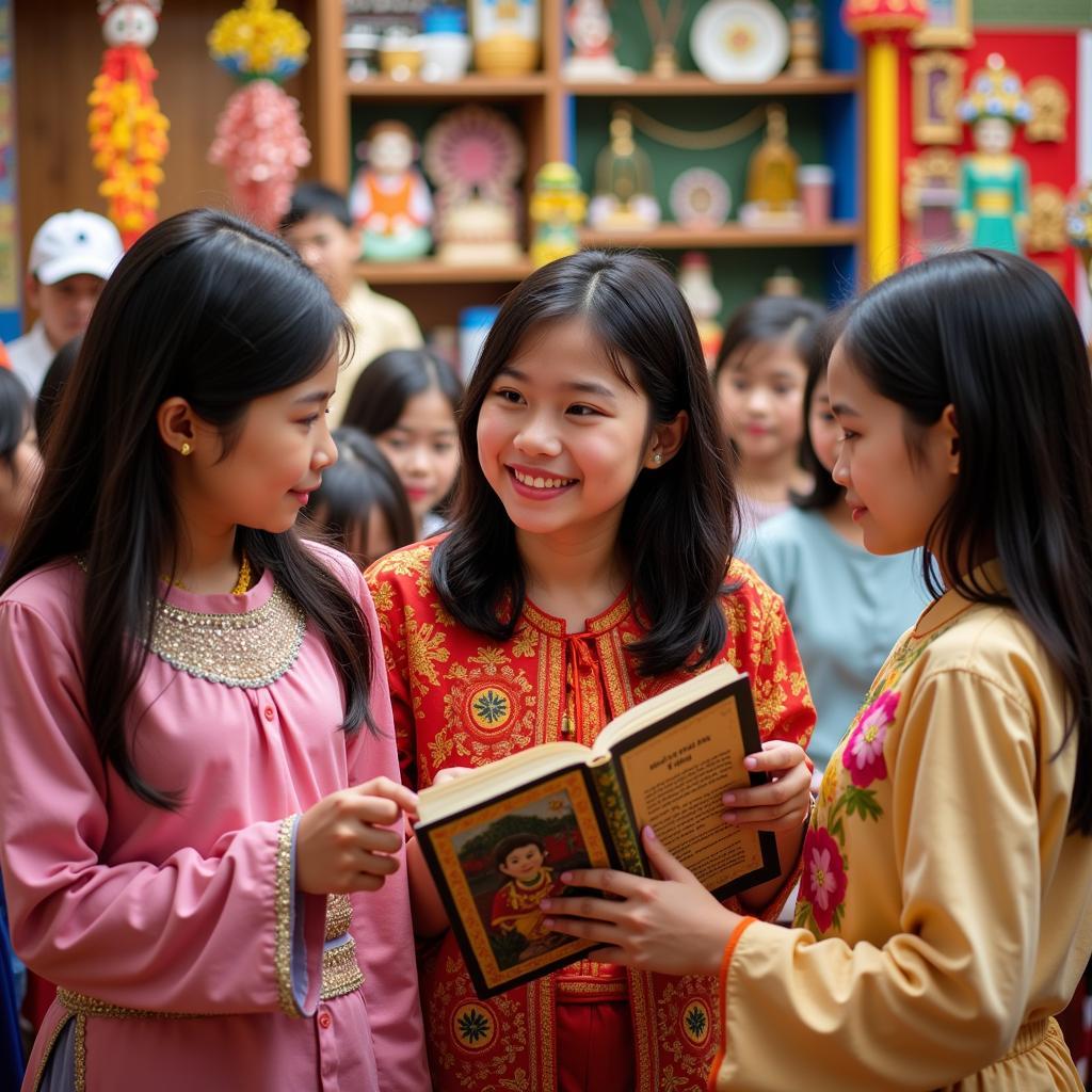 ASEAN Students Engaging in Cultural Exchange Activities