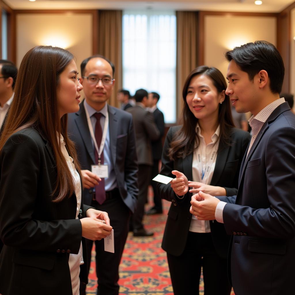 Students and Professionals Networking at an ASEAN TMCC Event