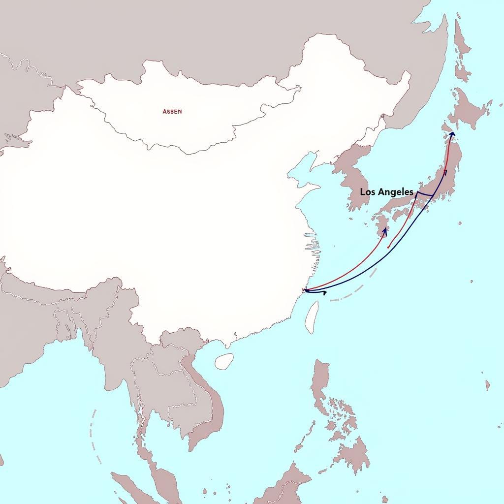 Flight route from ASEAN to Aspen