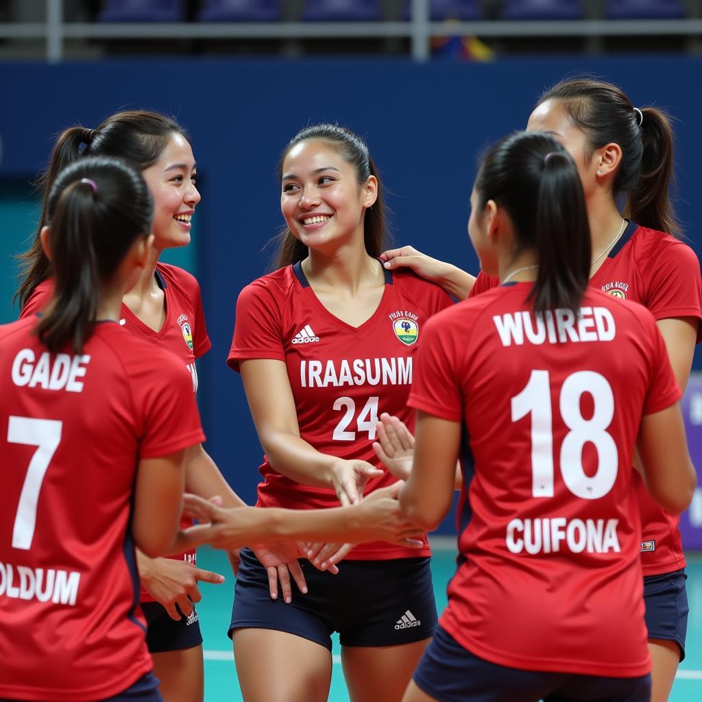 Cultural Exchange and Camaraderie among Volleyball Players