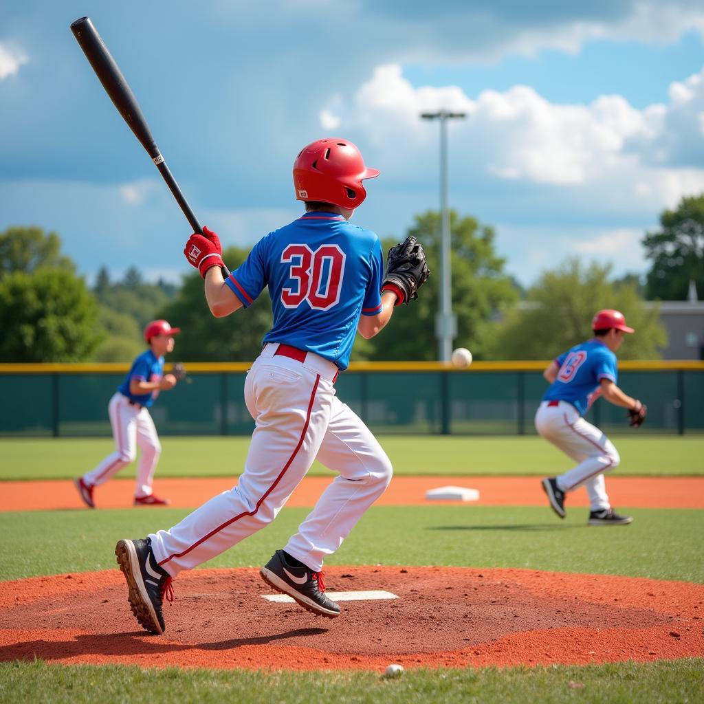 ASEAN Youth Baseball Tournament Action Shot