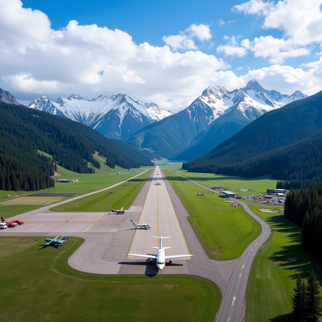 Aspen Airport Aerial View