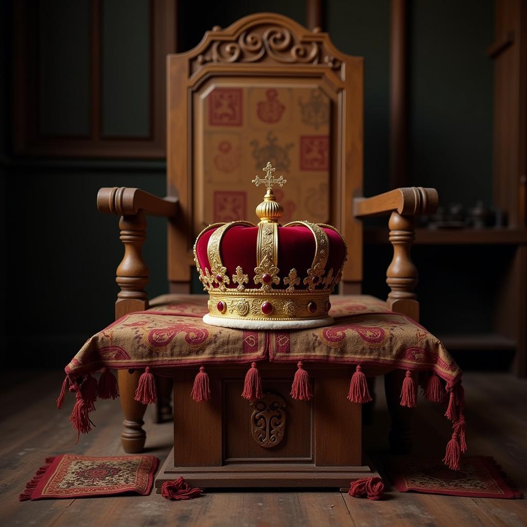 Bengali Crown and Empty Throne