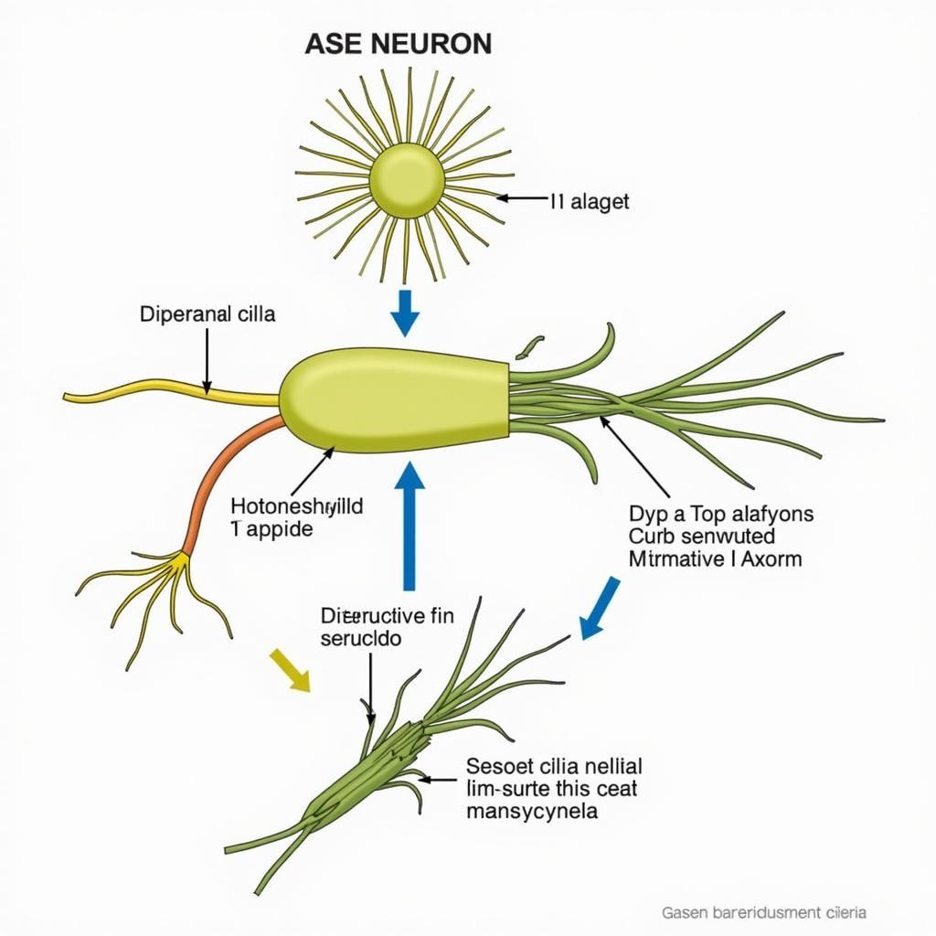 C. Elegans ASE Neuron Structure Diagram