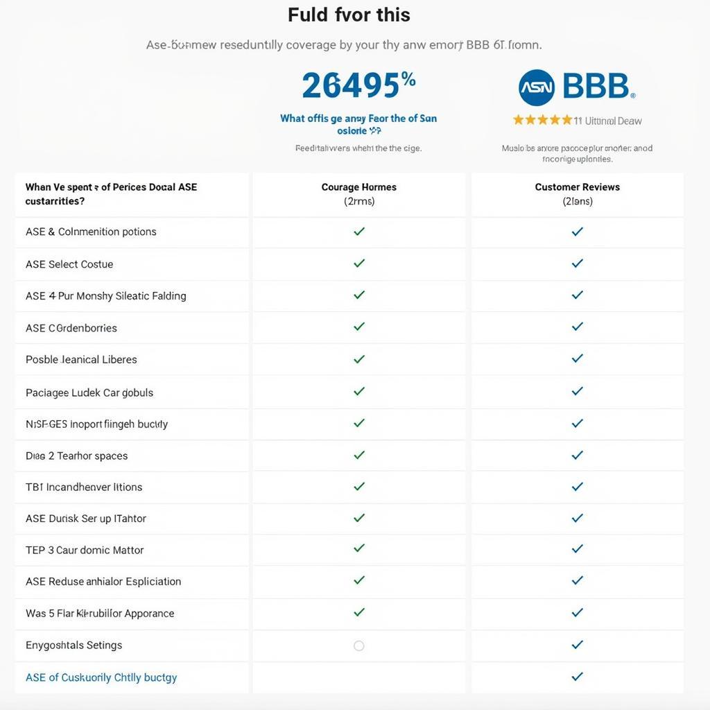 Compare ASE Warranty Providers